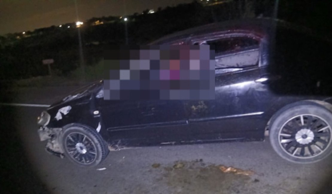Carro colide contra cavalo solto na AL-110, no bairro Batingas