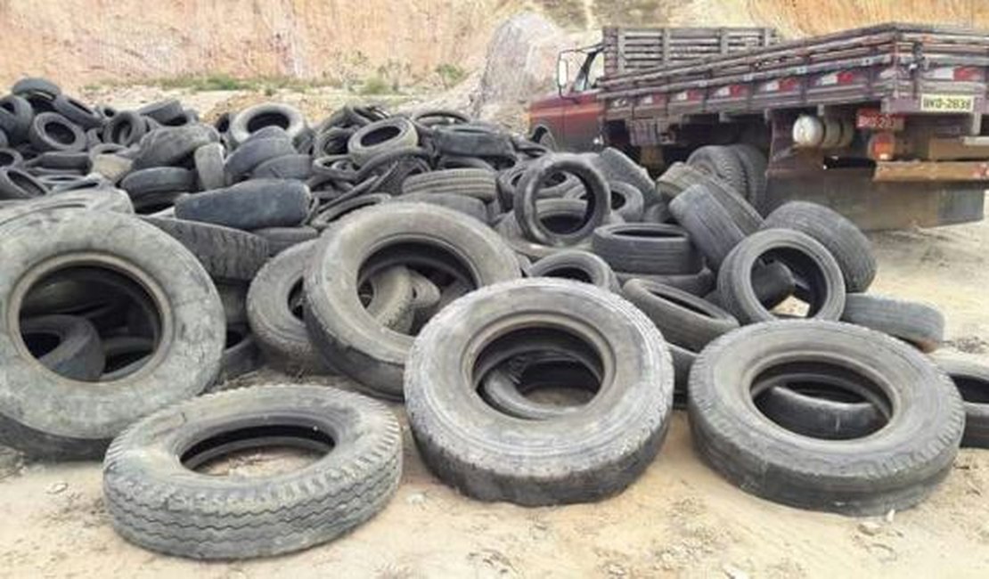 Estado recolhe mais de oito mil pneus sem serventia nos municípios alagoanos