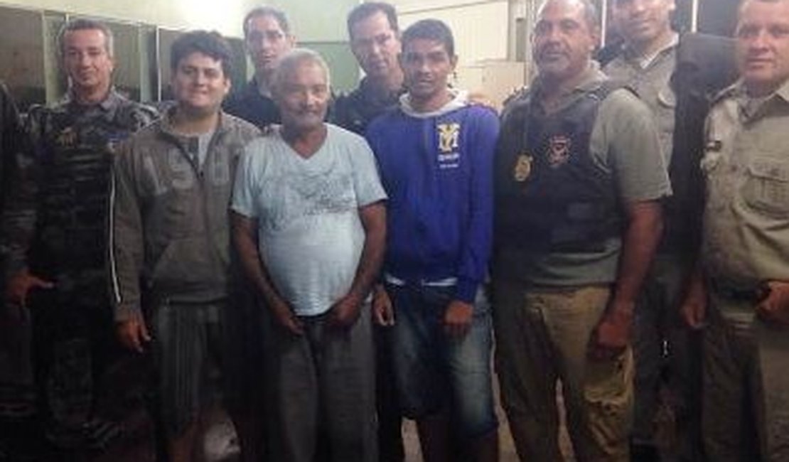 Idoso sequestrado em Pernambuco é encontrado em Alagoas