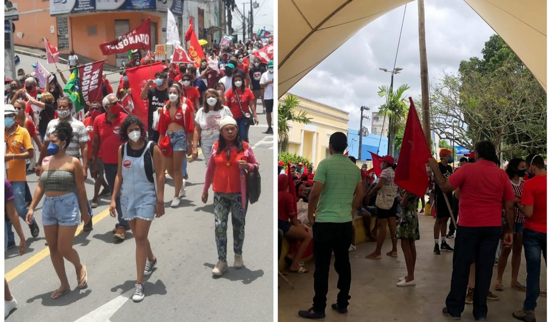 Manifestações contra Bolsonaro acontecem em Maceió e Arapiraca