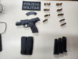 Homem é preso com pistola, três carregadores e 45 munições durante abordagem policial em Craíbas