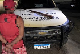 Homem é preso após ameaçar morador com espingarda e faca no Sertão alagoano