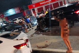 VÍDEO. Condutor realiza manobras perigosas antes de provocar acidente na Fernandes Lima