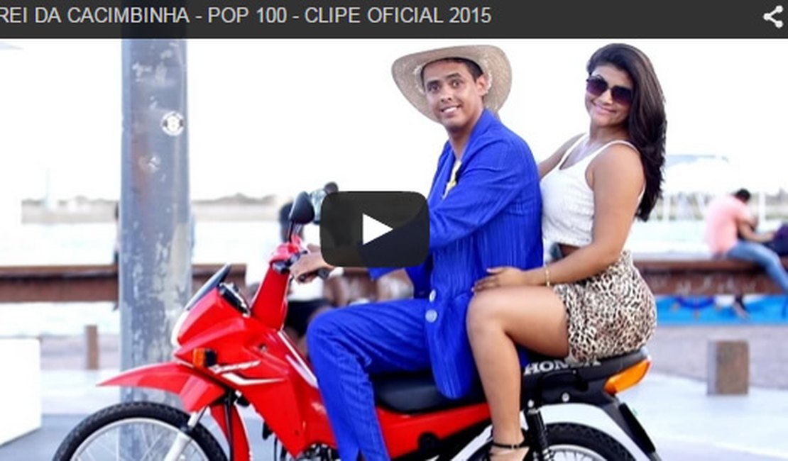 O Rei da Cacimbinha grava o clipe oficial da música 'Na Pop 100 ela empina o bumbum'