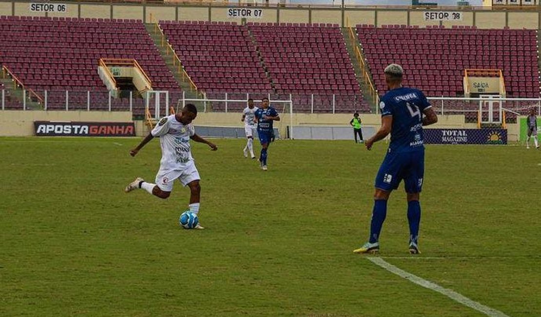 Em Sergipe, Cruzeiro de Arapiraca perde por por 4 a 1 para o Falcon