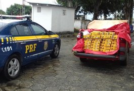 PRF apreende 180 kg de fumo de Arapiraca sem nota fiscal
