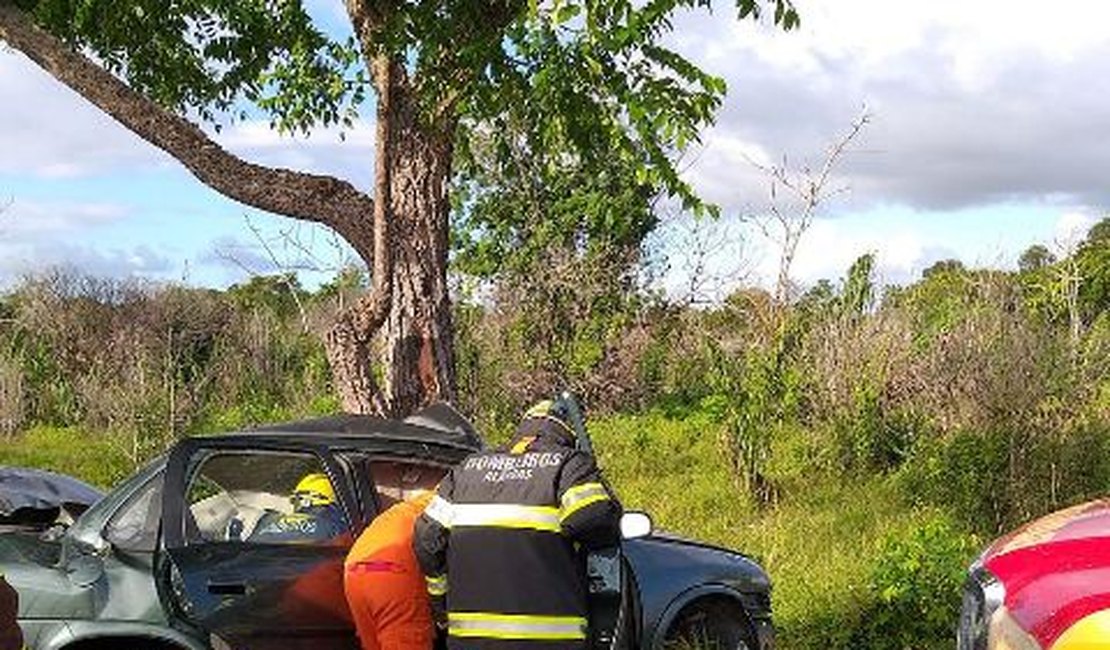 Uma pessoa morre e seis ficam feridas após colisão de carro em árvore em Penedo