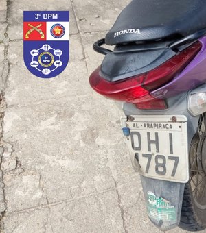 Indivíduo de 29 anos é preso com motocicleta roubada, em Arapiraca