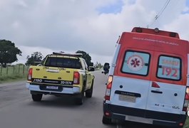 Motociclista passa mal e sofre queda na AL-115, em Girau do Ponciano