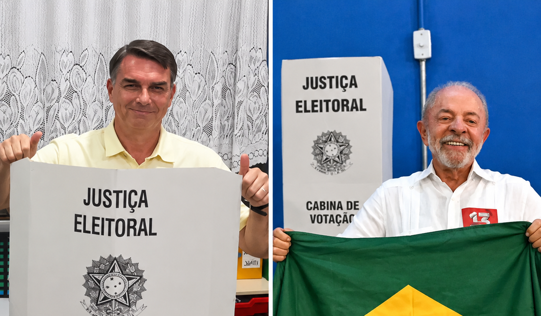 Lula e Flávio Bolsonaro já votaram e trocam críticas no dia decisivo do segundo turno