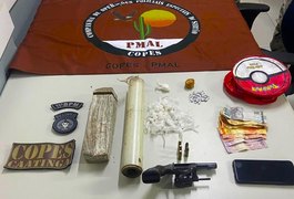 Operação Renoe apreende arma, drogas e dinheiro no interior de Alagoas