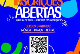 Instituto abre inscrições gratuitas para cursos de música, dança, ballet e teatro, em Arapiraca
