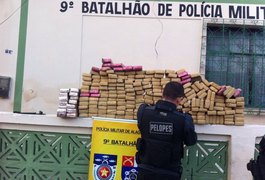 Polícia apreende 300 kg de maconha na zona rural de Delmiro Gouveia, AL