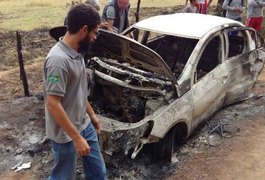 Exame de DNA identifica corpo encontrado carbonizado dentro de carro em Coité do Noia