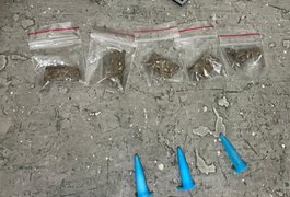 Homem é flagrado com drogas durante patrulhamento do Canil do 3º BPM em Arapiraca