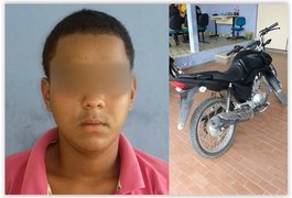 Menor é detido com motocicleta roubada em Arapiraca