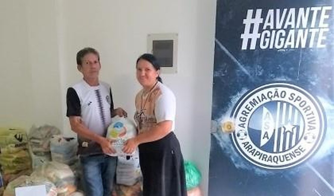 ASA distribui alimentos doados por torcedores a entidades de Arapiraca