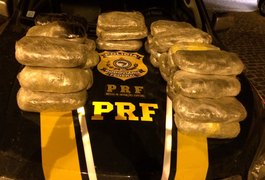 PRF apreende droga avaliada em R$ 30 mil, em Delmiro Gouveia