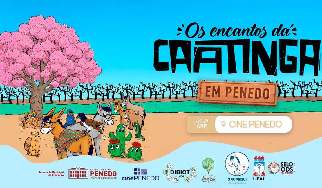 Projeto da Ufal 'Os Encantos da Caatinga' promove nova edição do Cine Ambiental em Penedo