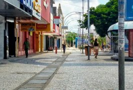 Cerca de 90% do comércio no Centro de Arapiraca pode ser aberto na fase laranja