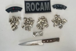 Jovens de 18 anos são presos por tráfico de drogas no bairro Jardim Esperança, em Arapiraca