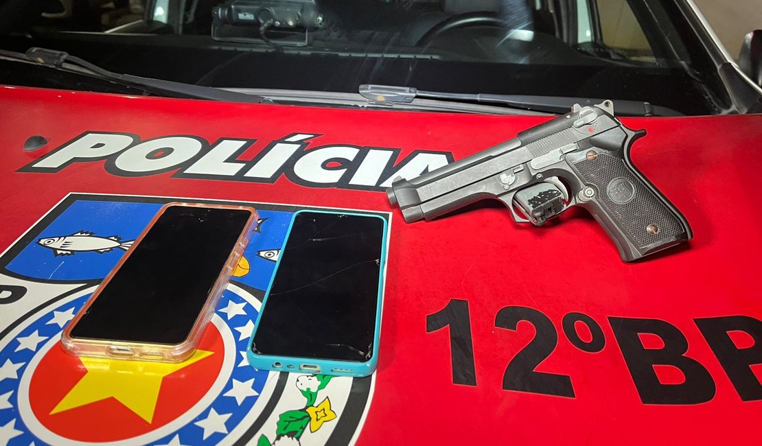 12º BPM prende suspeito de assalto no Santos Dumont, na parte alta de Maceió
