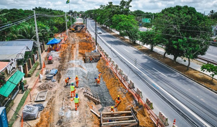 Obras de infraestrutura avançam por toda Maceió