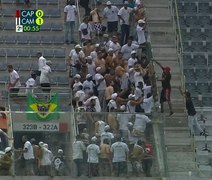 Briga entre torcidas marca vitória do Atlético-MG sob o Athletico-PR, em Curitiba