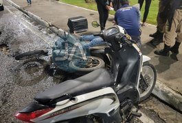 Colisão entre motos deixa três feridos no Parque Ceci Cunha, em Arapiraca; assista