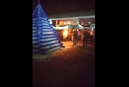 Vídeo. Prefeito e primeira dama são atingidos por explosão ao acender fogueira em festa junina