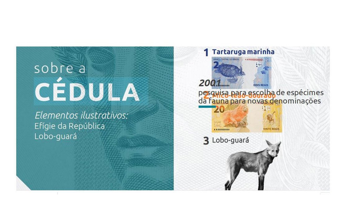 Nova cédula de R$ 200 entra em circulação na quarta-feira