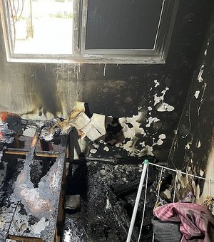 Vizinho evita o pior e apaga fogo provocado por ventilador em quarto de apartamento