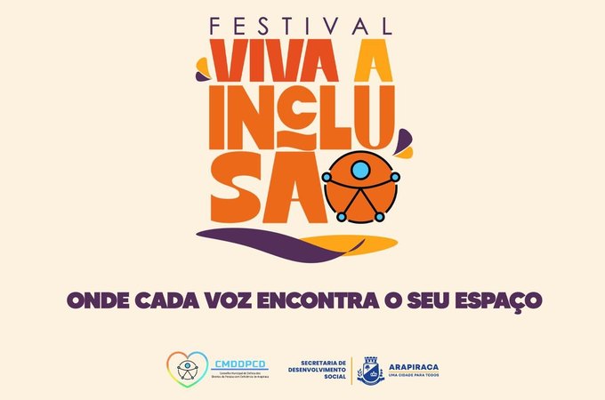 Prefeitura promove, nesta sexta (26) e sábado (27), a 1ª edição do Festival “Viva a Inclusão