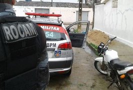 Rocam recupera motocicleta roubada no bairro Planalto, em Arapiraca