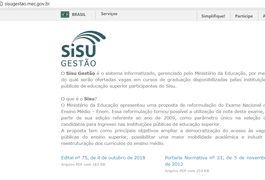 Começam amanhã inscrições para o processo seletivo do Sisu