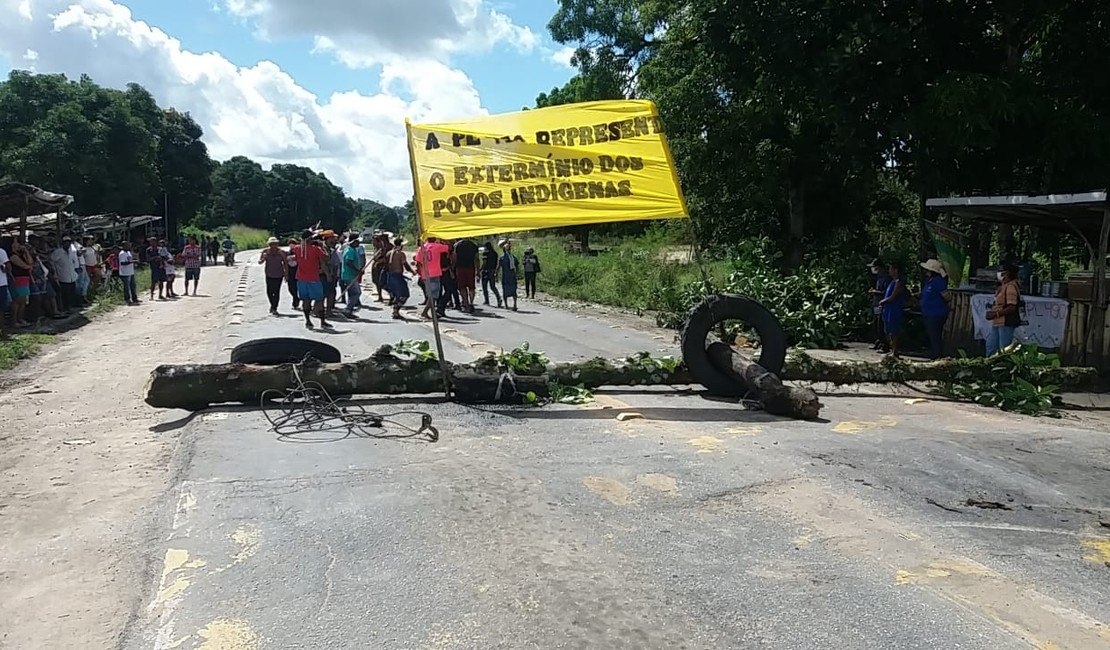 Índios alagoanos protestam contra Projeto de Lei que altera demarcação de terras