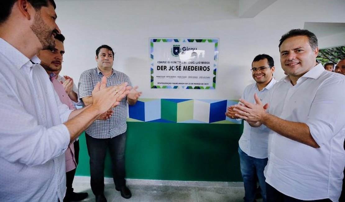 Governador Renan Filho e Prefeito David Barros entregam obras em Girau do Ponciano