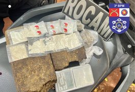 Trio é preso em residência usada como ponto de venda de drogas em Arapiraca