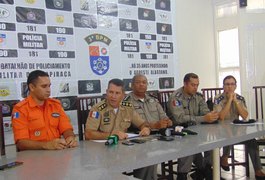 Durante coletiva em Arapiraca, polícia apresenta resultado geral das operações realizadas
