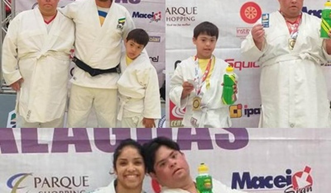 Alunos especiais do Instituto Andrade participam do Festival alagoano de judô para todos