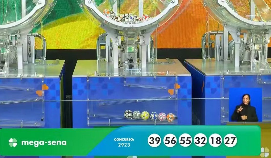 Mega-Sena, concurso 2923: prêmio acumula e vai a R$ 20 milhões