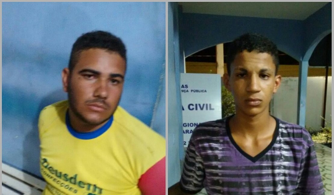 Após tentativa de fuga, dupla é presa suspeita de tráfico de drogas em Arapiraca