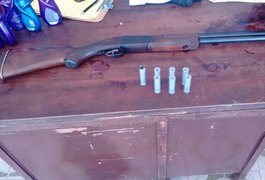 Força Tática prende homem armado com espingarda na zona rural de Arapiraca