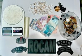 Indivíduo de 21 anos é preso  com drogas ao tentar fugir da PM, em Arapiraca