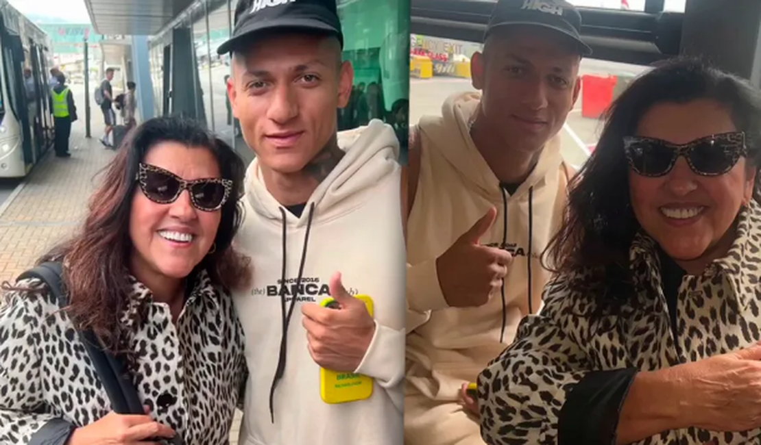 Regina Casé tieta Richarlison e revela fascínio dos filhos com ele