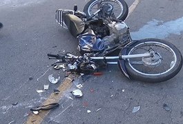 Motociclista fica gravemente ferido em acidente de moto na AL 225