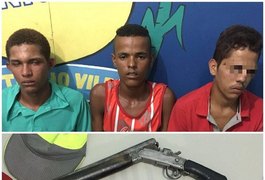 PM e GCM prendem jovens com arma de fogo em Teotônio Vilela