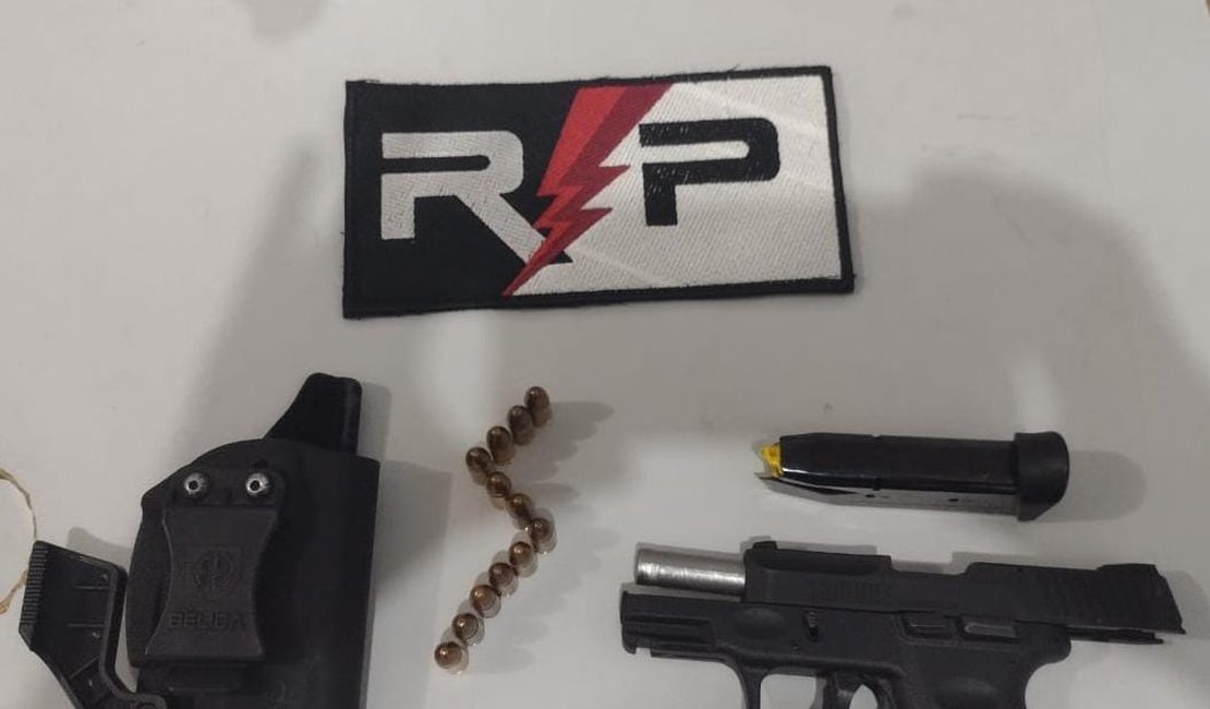 Funcionário do presídio é preso ao ser flagrado com arma em bar de Arapiraca