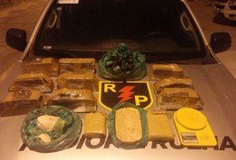 Polícia encontra mais de 13,5 quilos de drogas escondidas em grota de Maceió