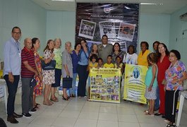 PM entrega donativos arrecadados com distribuição das camisas do Bloco Vulcão na sexta (22)